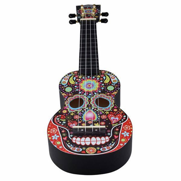Mahalo Skull Ukulele Day of the Dead [3]