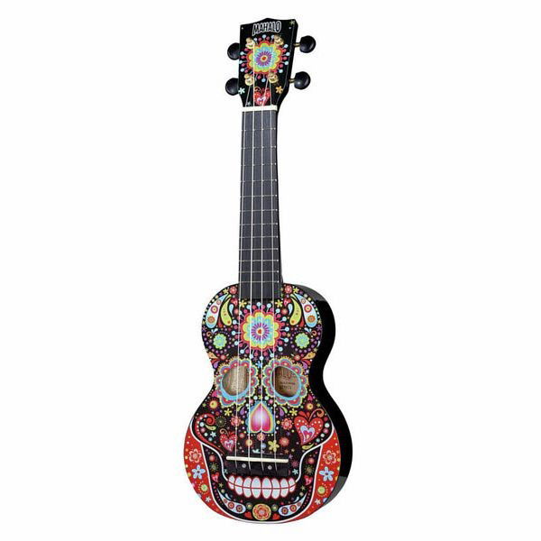 Mahalo Skull Ukulele Day of the Dead [1]