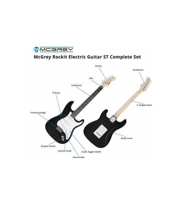 McGrey Rockit Guitar ST-Complete Black [3]