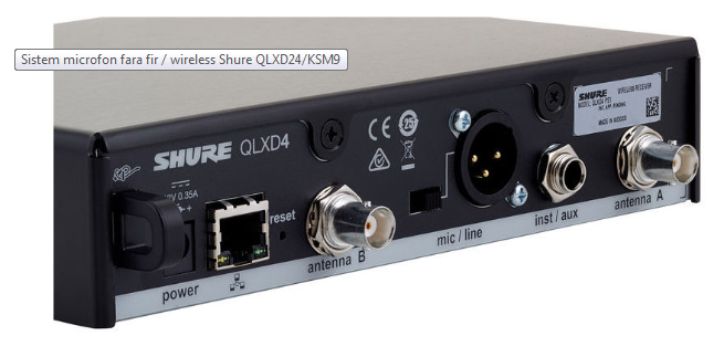 Microfon Shure QLXD24 / KSM9 [7]