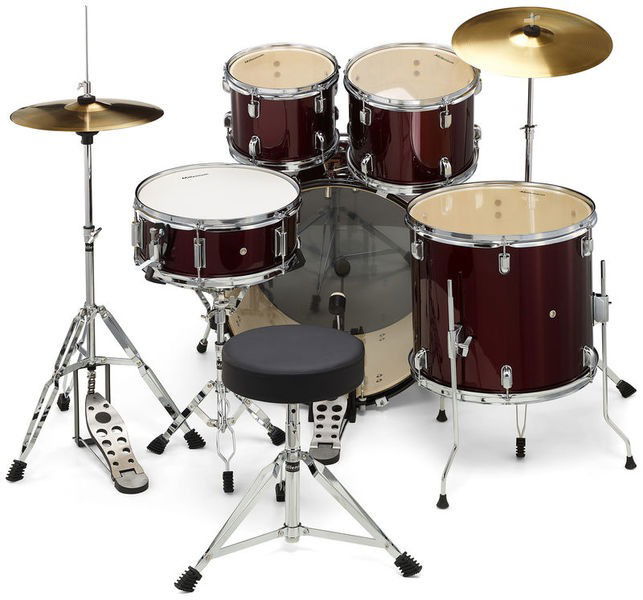 Millenium Focus 22 Drum Set Red [3]