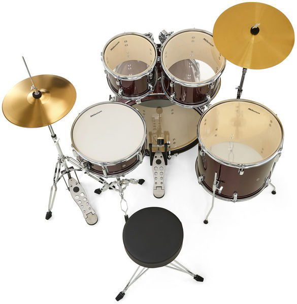 Millenium Focus 22 Drum Set Red [4]