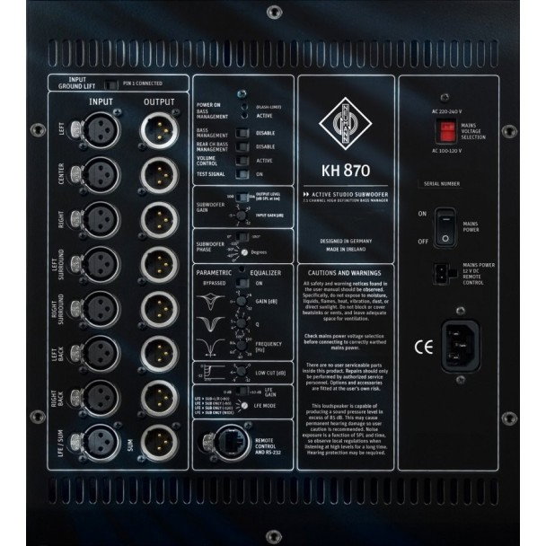 Neumann KH 870 - subwoofer activ de studio [4]
