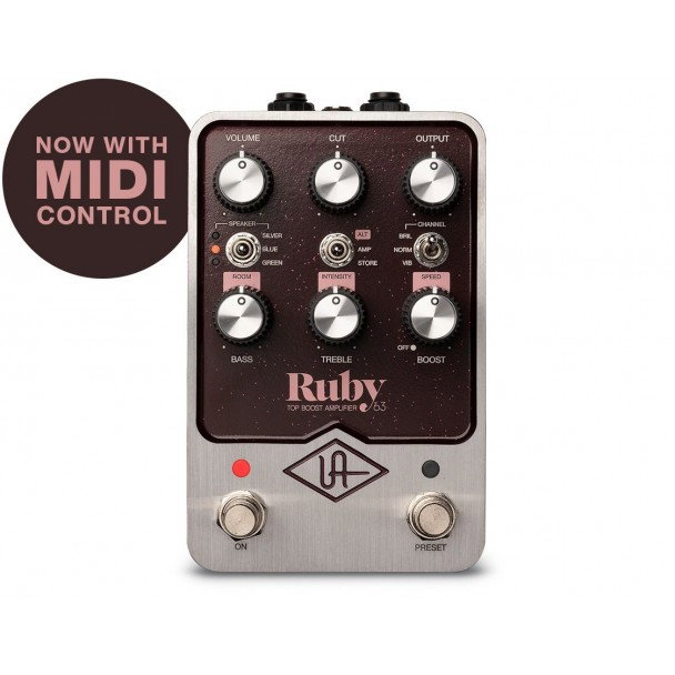 Pedală de emulare amplificator Universal Audio UAFX Ruby 63 Top Boost Amplifier [2]