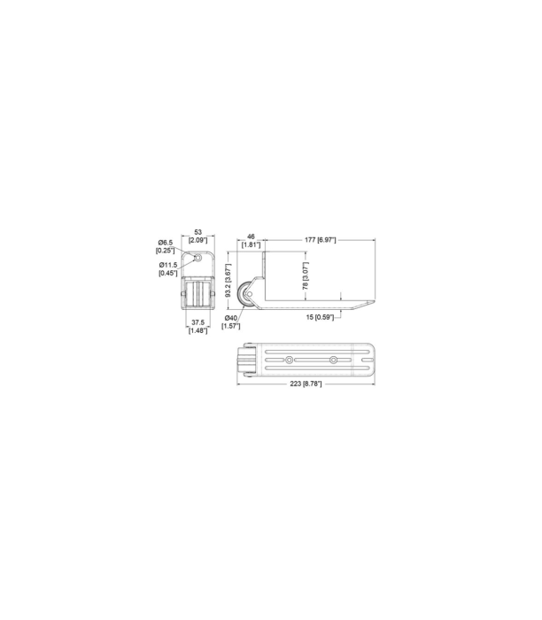 Penn Elcom 40mm / 1.57" Fixed Castor A5251 [2]