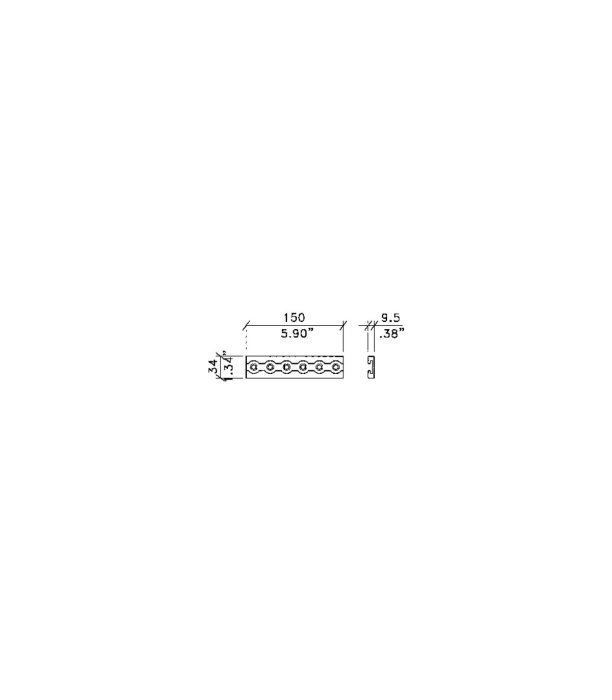 Penn Elcom R1438 150mm Flying Track Extrusion [2]