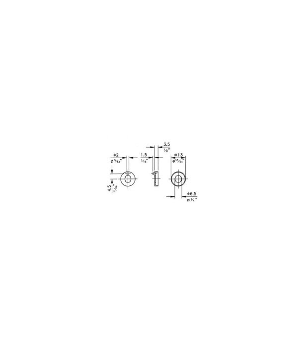 Penn Elcom Slim M6 Black Plastic Cup Washer [3]