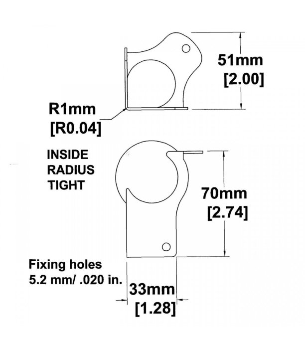 Penn Elcom Zinc Brace Ball Corner With 1mm Radius [2]