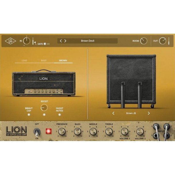 Plugin amp sim Universal Audio UAD Lion ’68 Super Lead Amplifier [3]