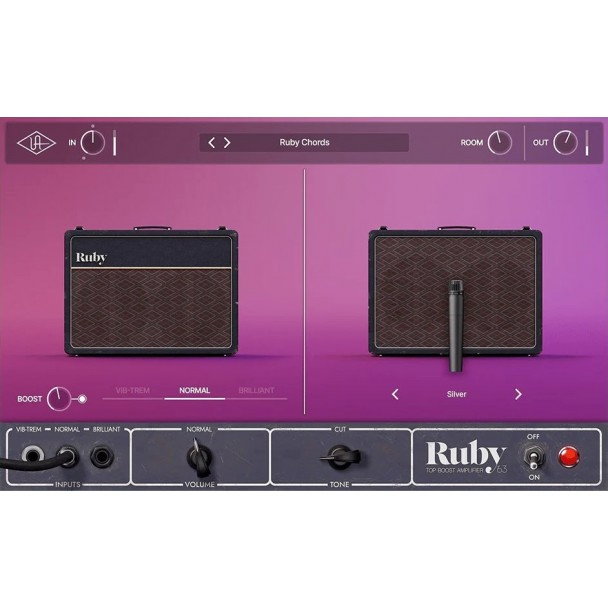 Plugin amp sim Universal Audio UAD Ruby ’63 Top Boost Amplifier [2]