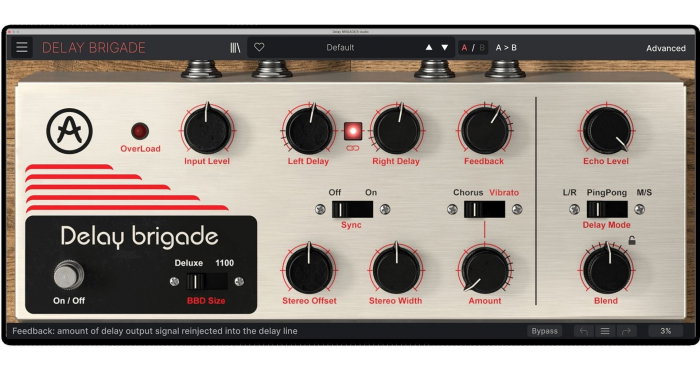 Plugin delay Arturia Delay BRIGADE [2]