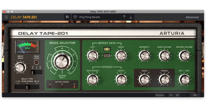 Plugin delay Arturia Delay TAPE-201 [2]
