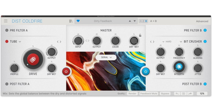 Plugin distorsiune Arturia Dist COLDFIRE [2]