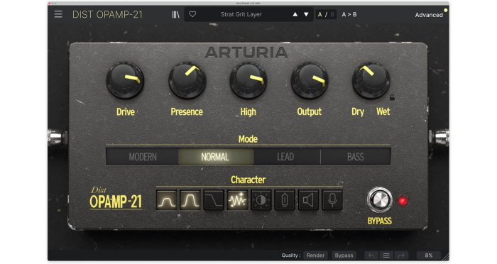 Plugin distorsiune Arturia Dist OPAMP-21 [2]