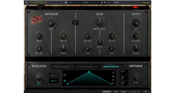Plugin filtru Arturia Filter MS-20 [4]