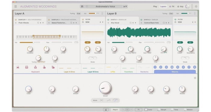 Plugin instrument Arturia Augmented WOODWINDS [2]
