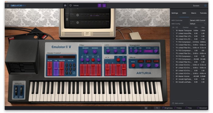 Plugin instrument Arturia Emulator II V [6]