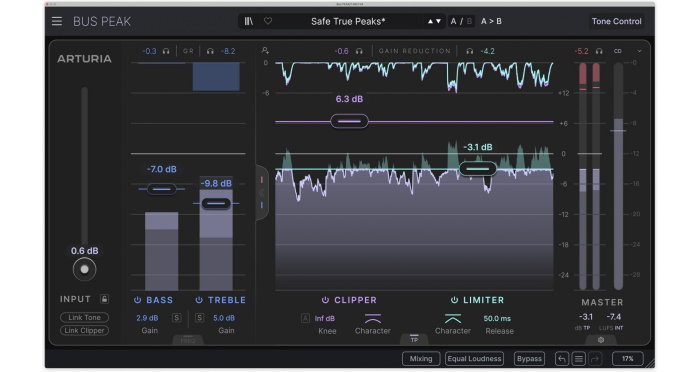 Plugin limiter Arturia Bus PEAK [4]