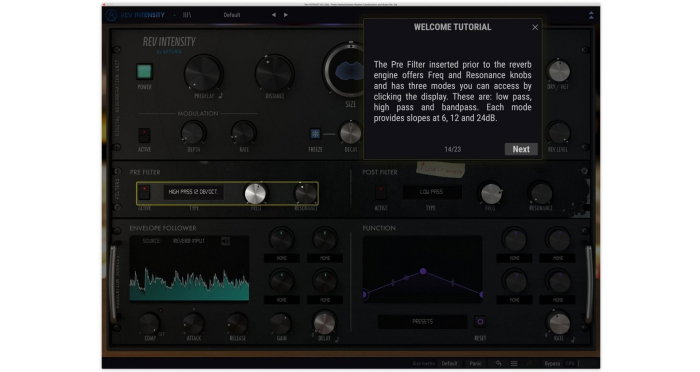Plugin reverb Arturia Rev INTENSITY [3]