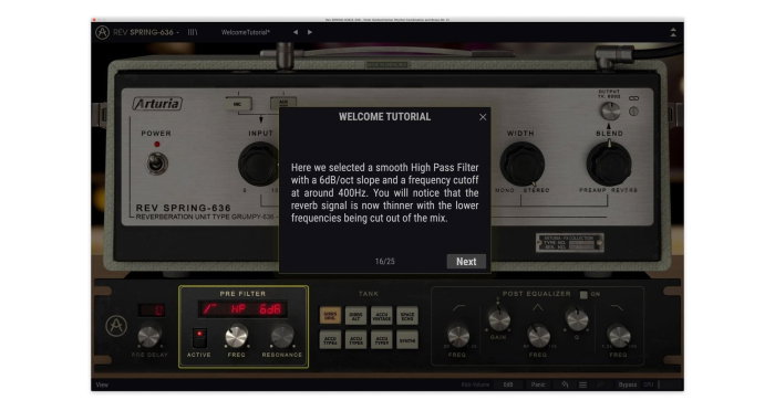 Plugin reverb Arturia Rev SPRING-636 [3]
