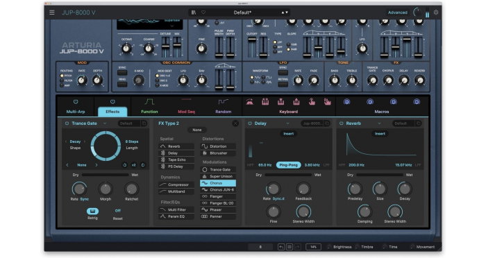 Plugin sintetizator Arturia Jup-8000 V [2]