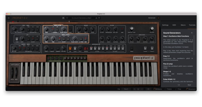 Plugin sintetizator Arturia Prophet-5 V [6]