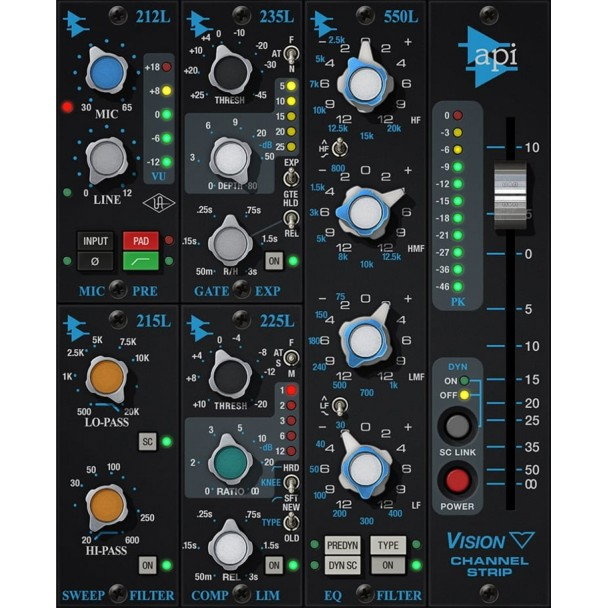 Plugin Universal Audio UAD API Vision Channel Strip Collection [2]