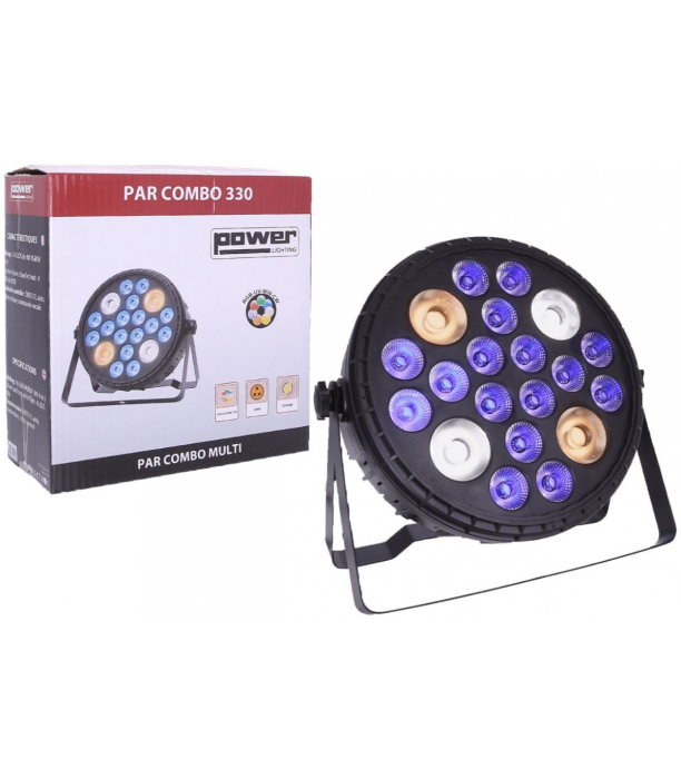 Power Lighting Par Led 4x50W CWWW + 16x8W RGBUV 4-in-1 [8]