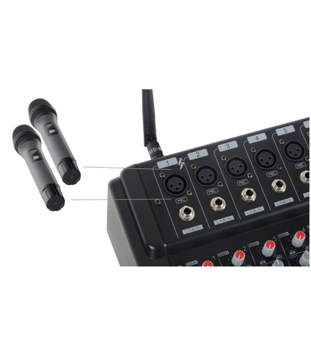 Pronomic Powermake 800 with Wireless Microphones [5]