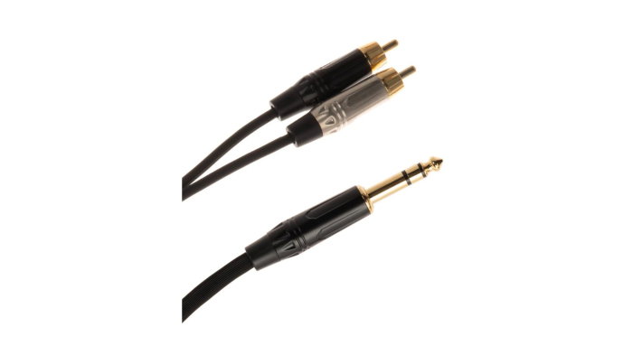 Quik Lok JS2RCA Stereo 6.3 mm Jack-2 RCA 5M [3]