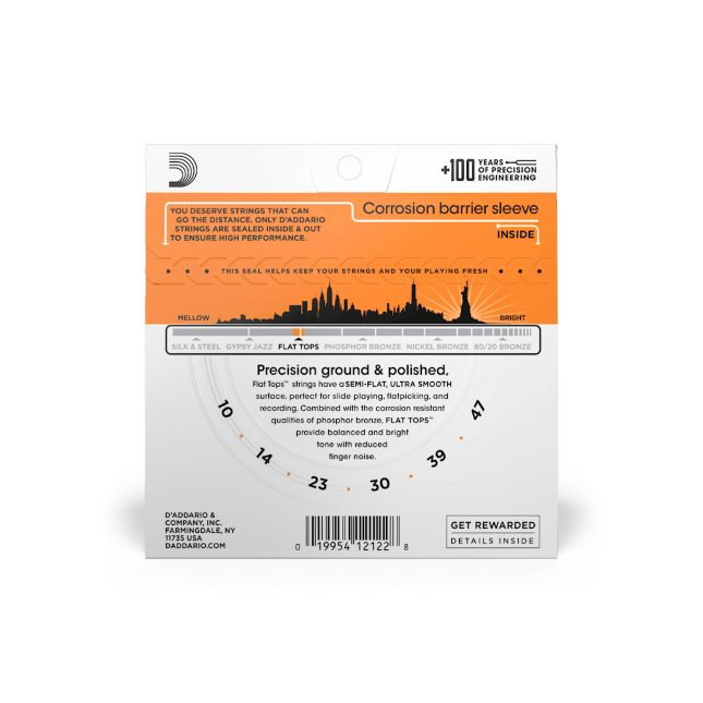 Set corzi D'Addario EFT15 10-47 pentru chitară acustică [3]
