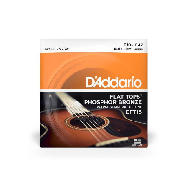 Set corzi D'Addario EFT15 10-47 pentru chitară acustică [2]