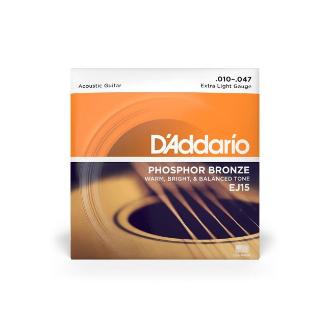 Set corzi D'Addario EJ15 10-47 pentru chitară acustică [2]