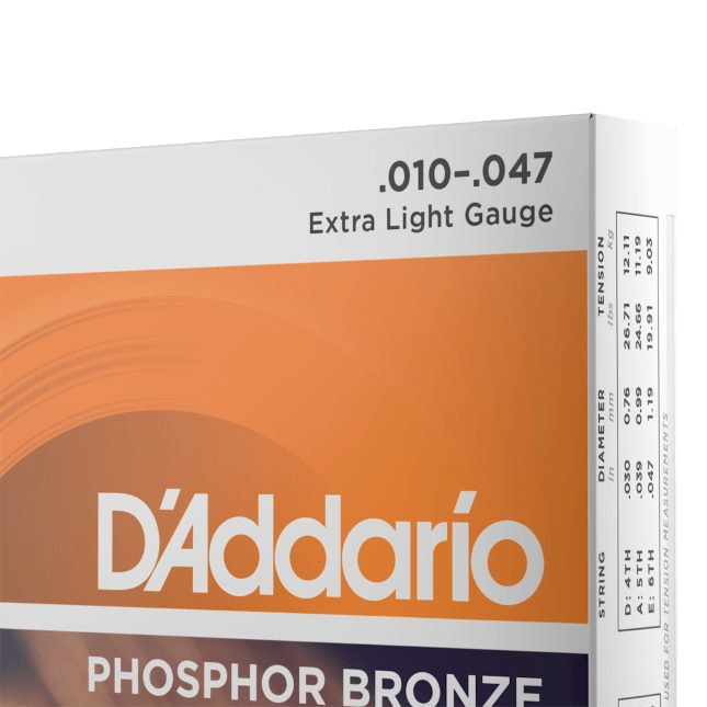 Set corzi D'Addario EJ15 10-47 pentru chitară acustică [4]