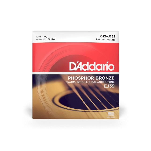 Set corzi D'Addario EJ39 12-52 pentru chitară acustică cu 12 corzi [2]