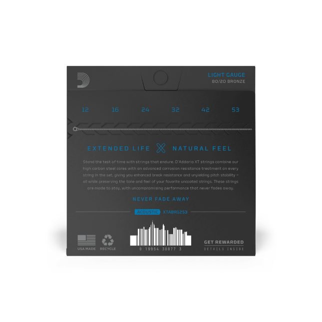 Set corzi D'Addario XTABR1253 12-53 pentru chitară acustică [3]