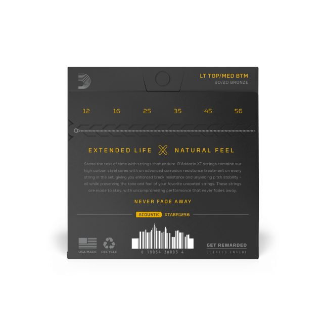 Set corzi D'Addario XTABR1256 12-56 pentru chitară acustică [6]
