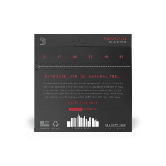 Set corzi D'Addario XTABR1356 13-56 pentru chitară acustică [3]