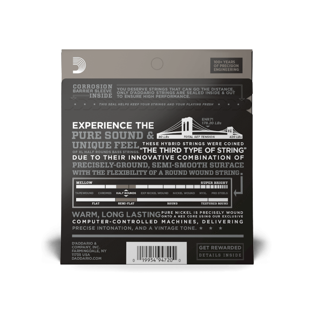 Set corzi bass D'Addario ENR71 45-100 [3]