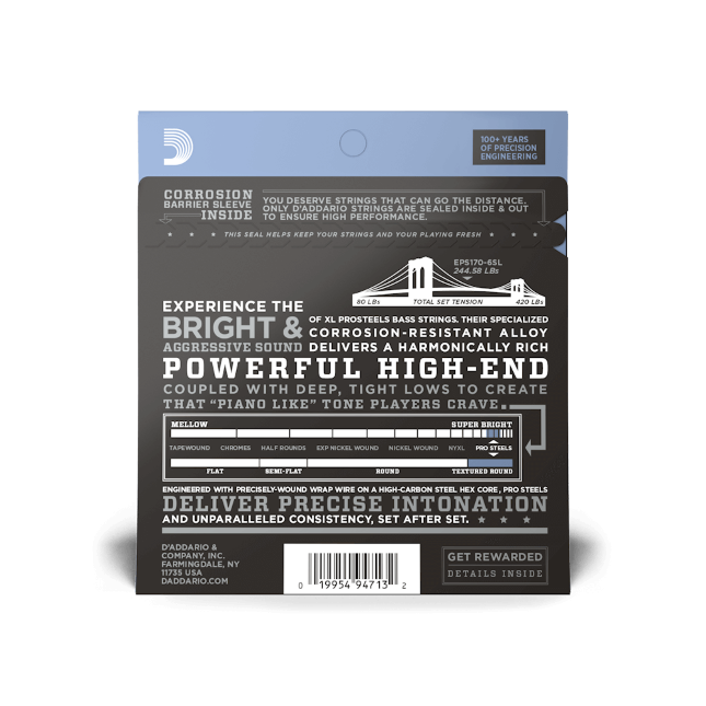 Set corzi bass D'Addario EPS170-6SL 32-130 [3]