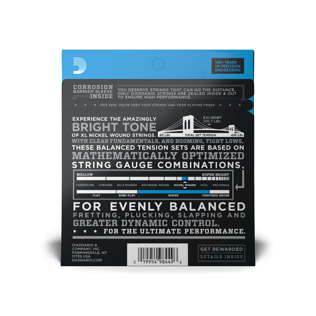 Set corzi bass D'Addario EXL160BT 50-120 [3]