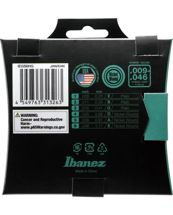Set corzi chitară electrică 09-46 Ibanez IEGS6HG - Ibanez [2]