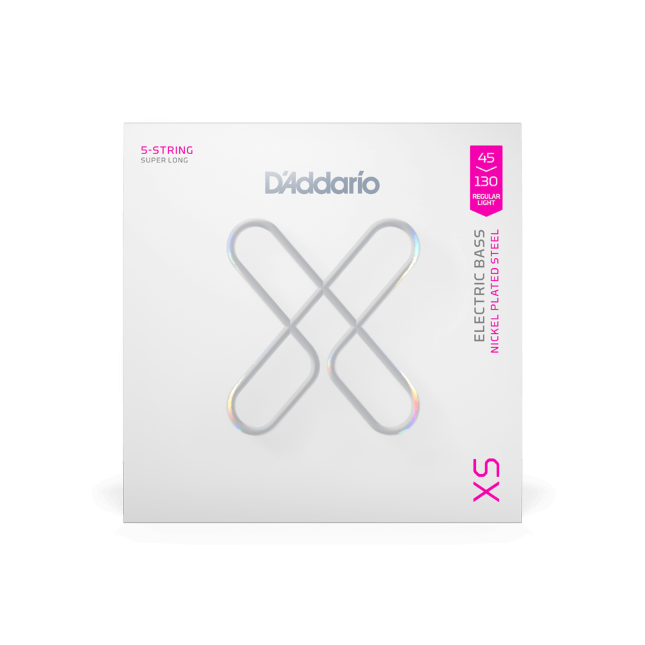 Set corzi Daddario XSB45130 45-130 Regular Light 5-String, Long Scale, XS Nickel Bass Strings [2]