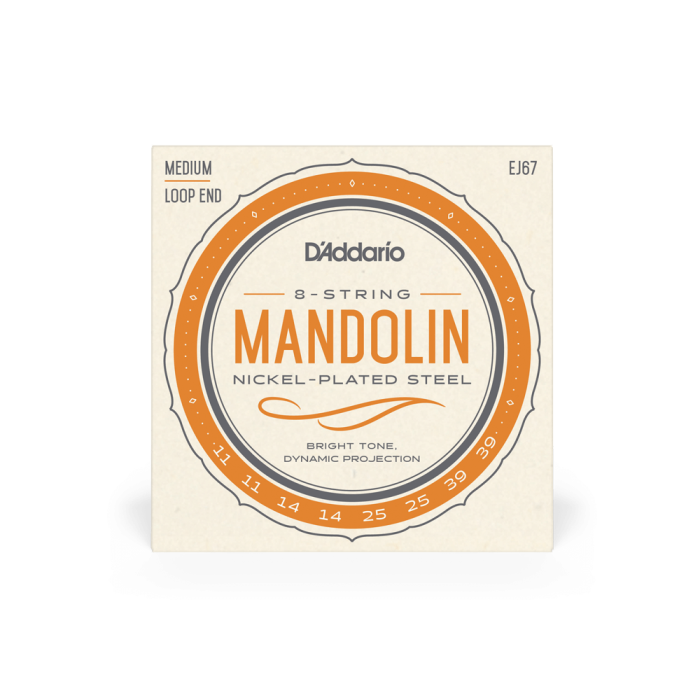 Set corzi mandolină DAddario EJ67 11-39 Medium Nickel [2]