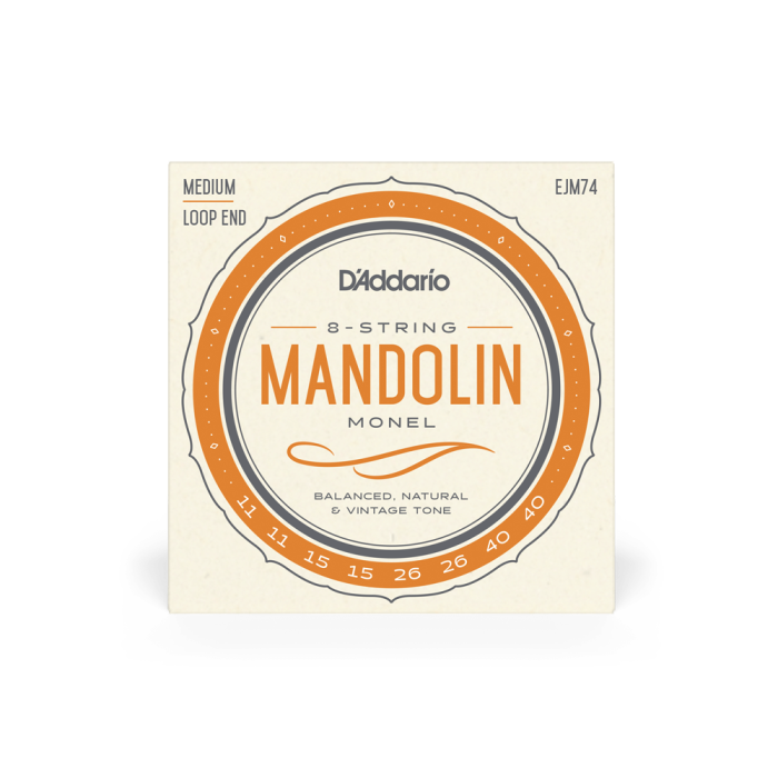 Set corzi mandolină DAddario EJM74 11-40 Medium Monel [2]