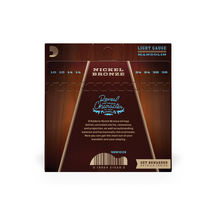 Set corzi mandolină DAddario NBM1038 10-38 Light Nickel Bronze [3]