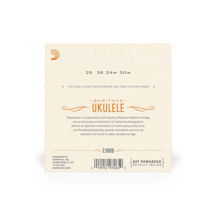 Set corzi ukulele bariton DAddario EJ88B Nyltech [3]