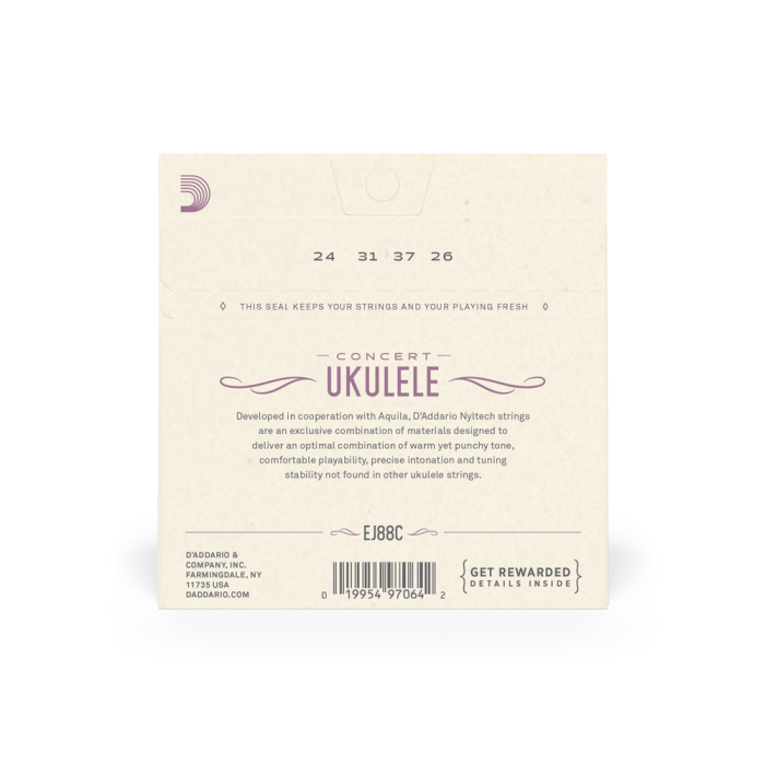 Set corzi ukulele concert DAddario EJ88C Nyltech [3]