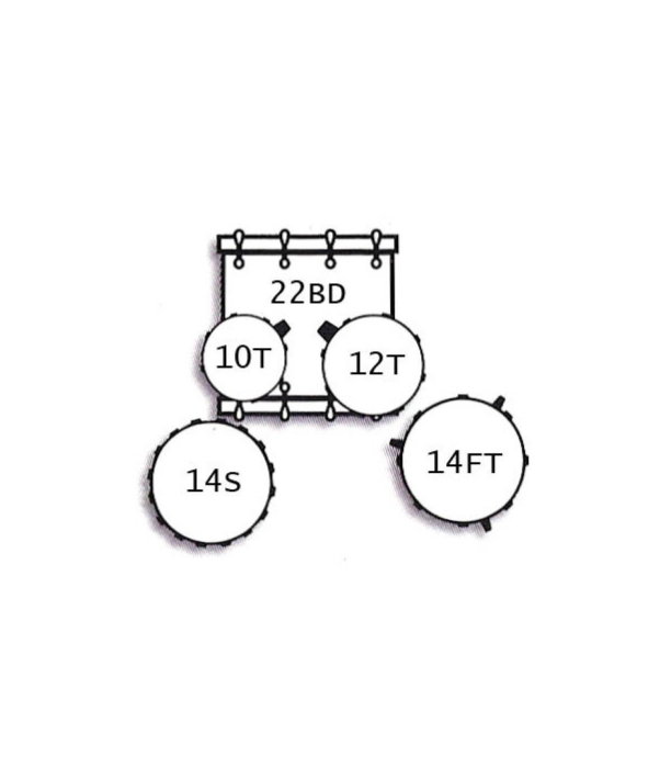Tamburo T5NCS22BLSK Set Tobe [2]
