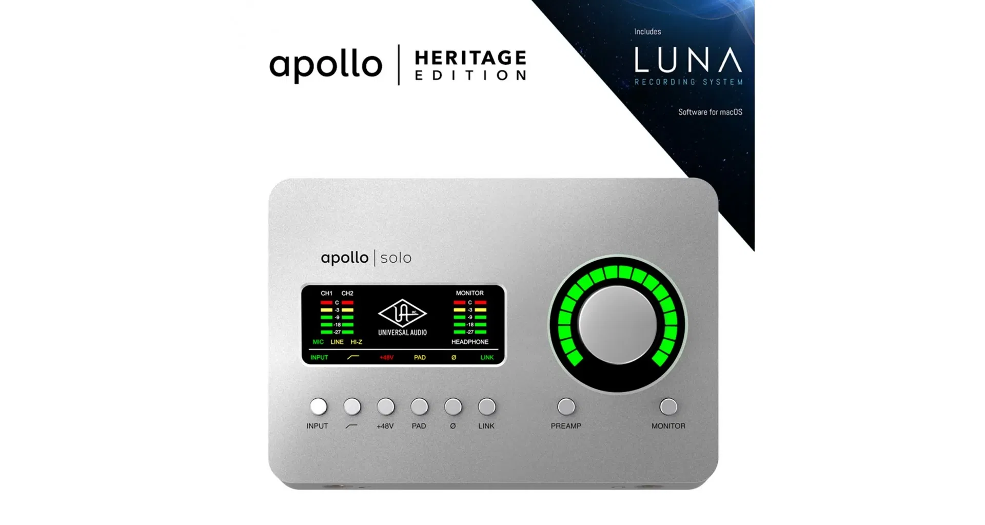 Universal Audio Apollo Solo Thunderbolt 3 Heritage Edition pt. Mac [2]